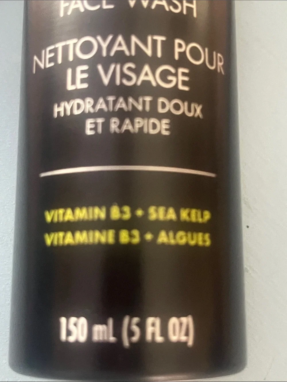 Gentle & Rapid Hydrating Face Wash — Black Bottle with Green Cap